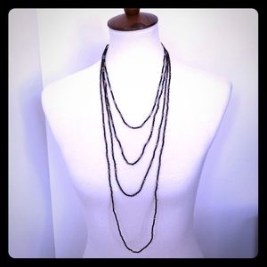 3 for $10! Black and gold beaded necklace